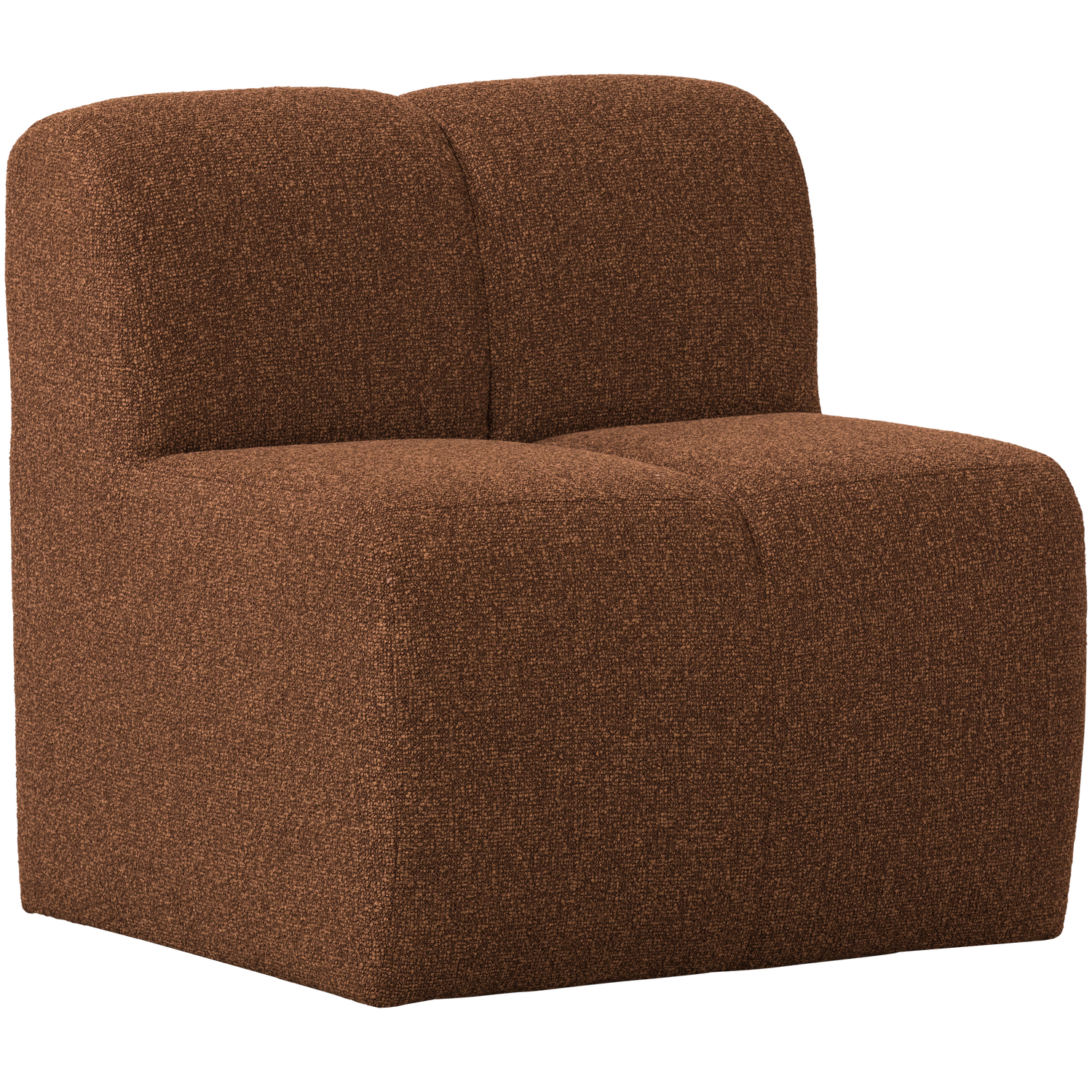 Esszimmerbank Eckbank MOJO 84 cm Element Bouclé rost melange