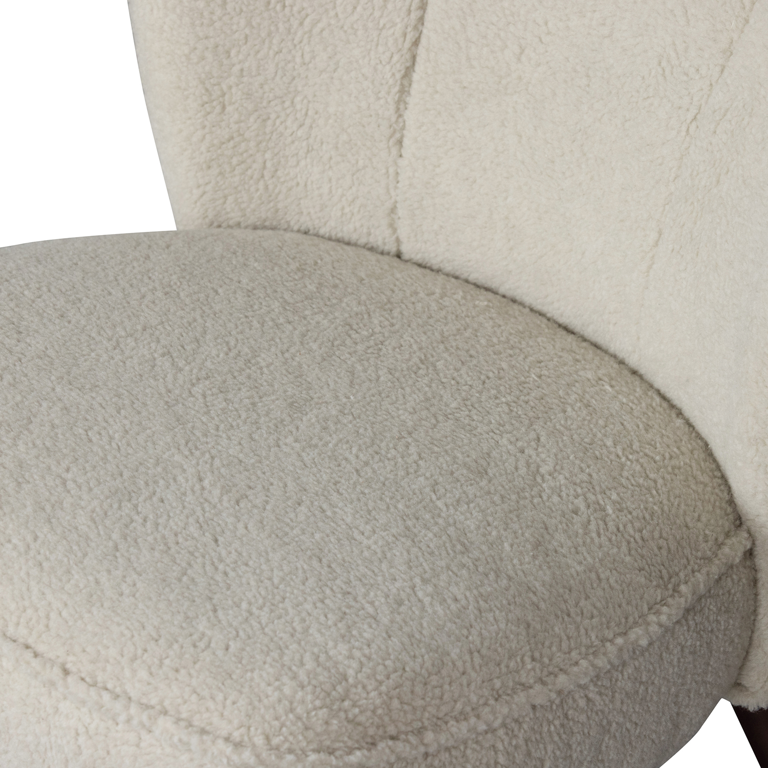 woood Sessel SARA Teddy Fell Creme Clubsessel