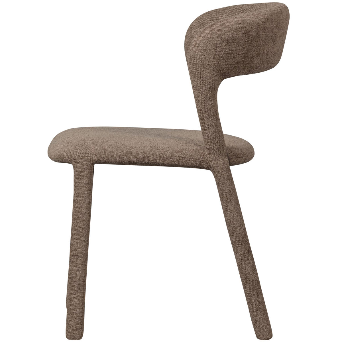 woood Esszimmerstuhl Stuhl NOBLE Webstoff taupe