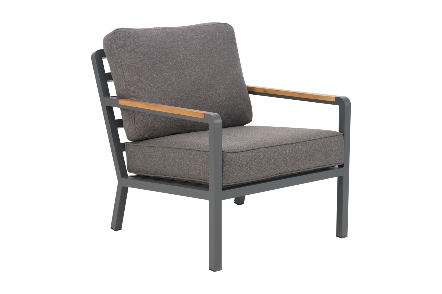 Garten Lounge Set Nova 3 Siter Sofa und 2 Sessel Aluminium anthrazit