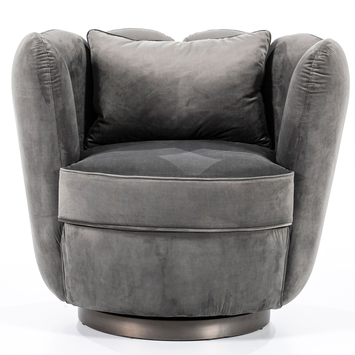 Retro Sessel Maria drehbar Samt Loungesessel