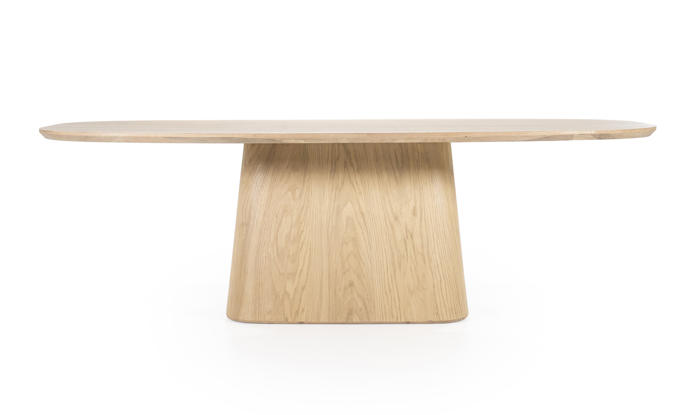 Esstisch ARON Nola 250 x 110 cm oval Eiche Holz natur