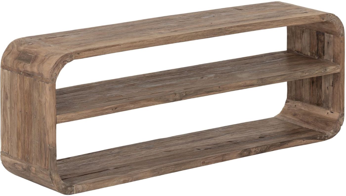 TV Möbel Lowboard CORSO 140 cm aus recyceltem Teakholz