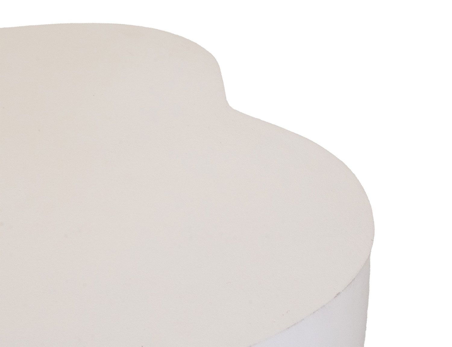 Couchtisch ALVA organisch 100 x 65 cm Mangoholz weiß