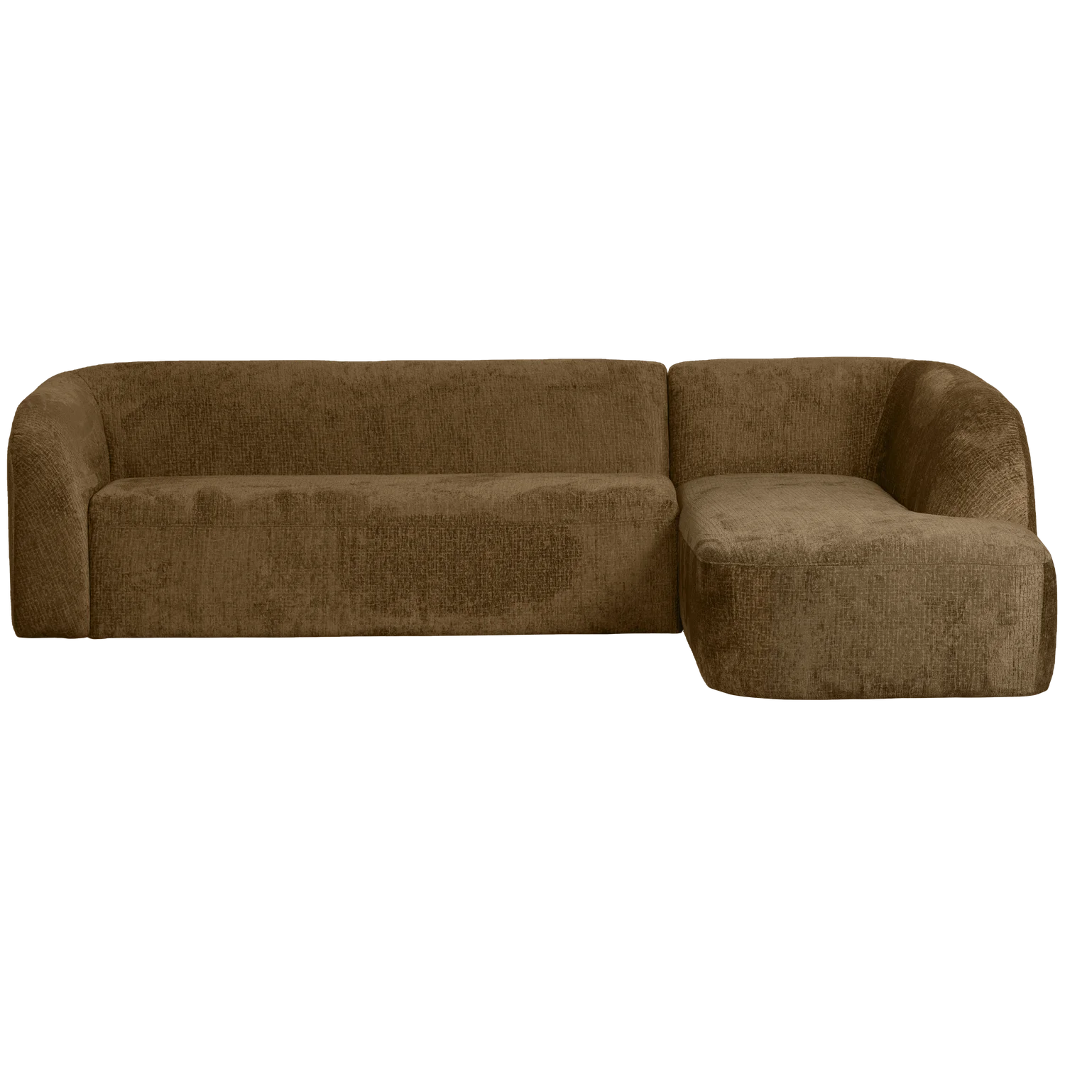 Eckgarnitur Sloping Struktur Velvet messing Ecksofa Longchair rechts