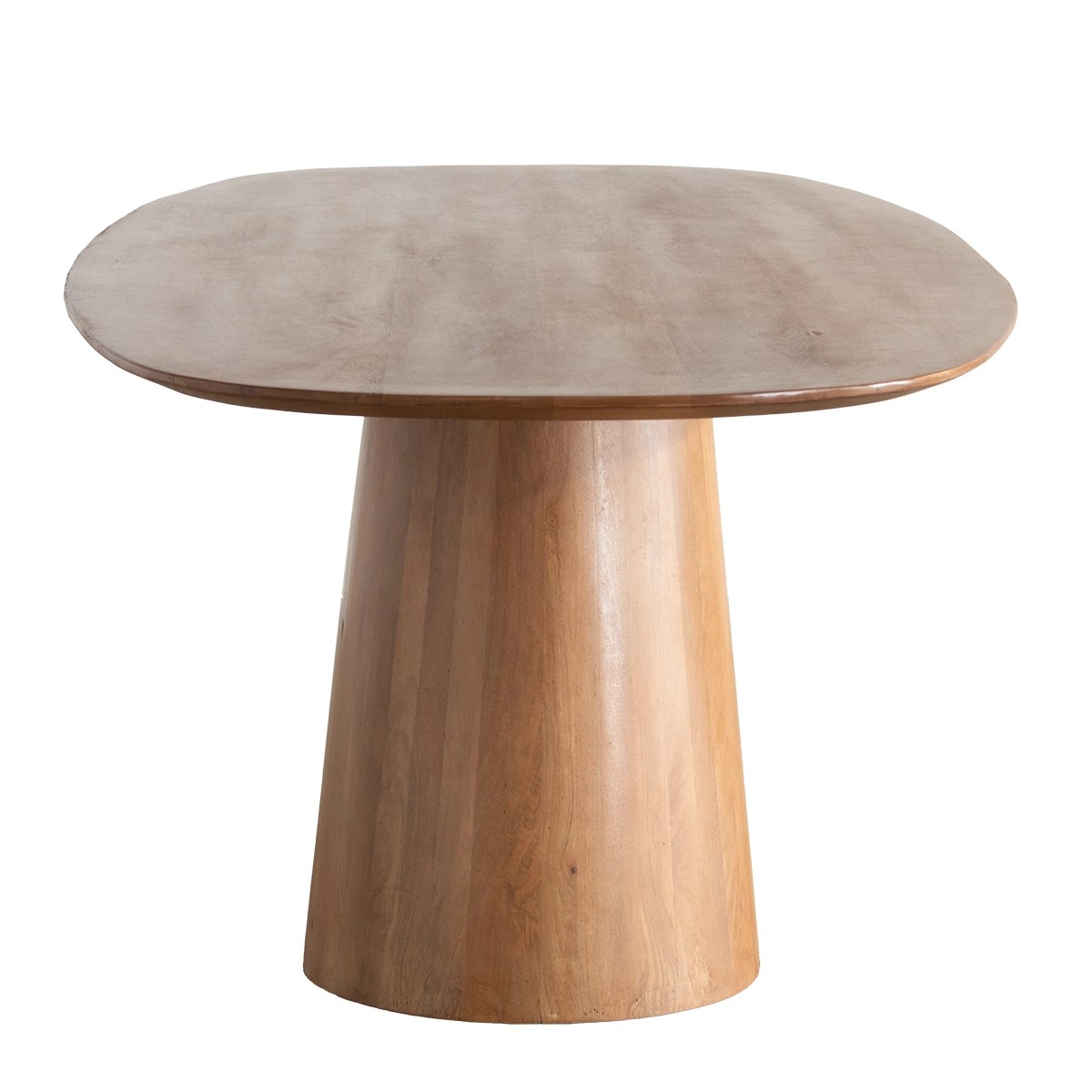 Esstisch LIJN oval Mangoholz 220 cm braun