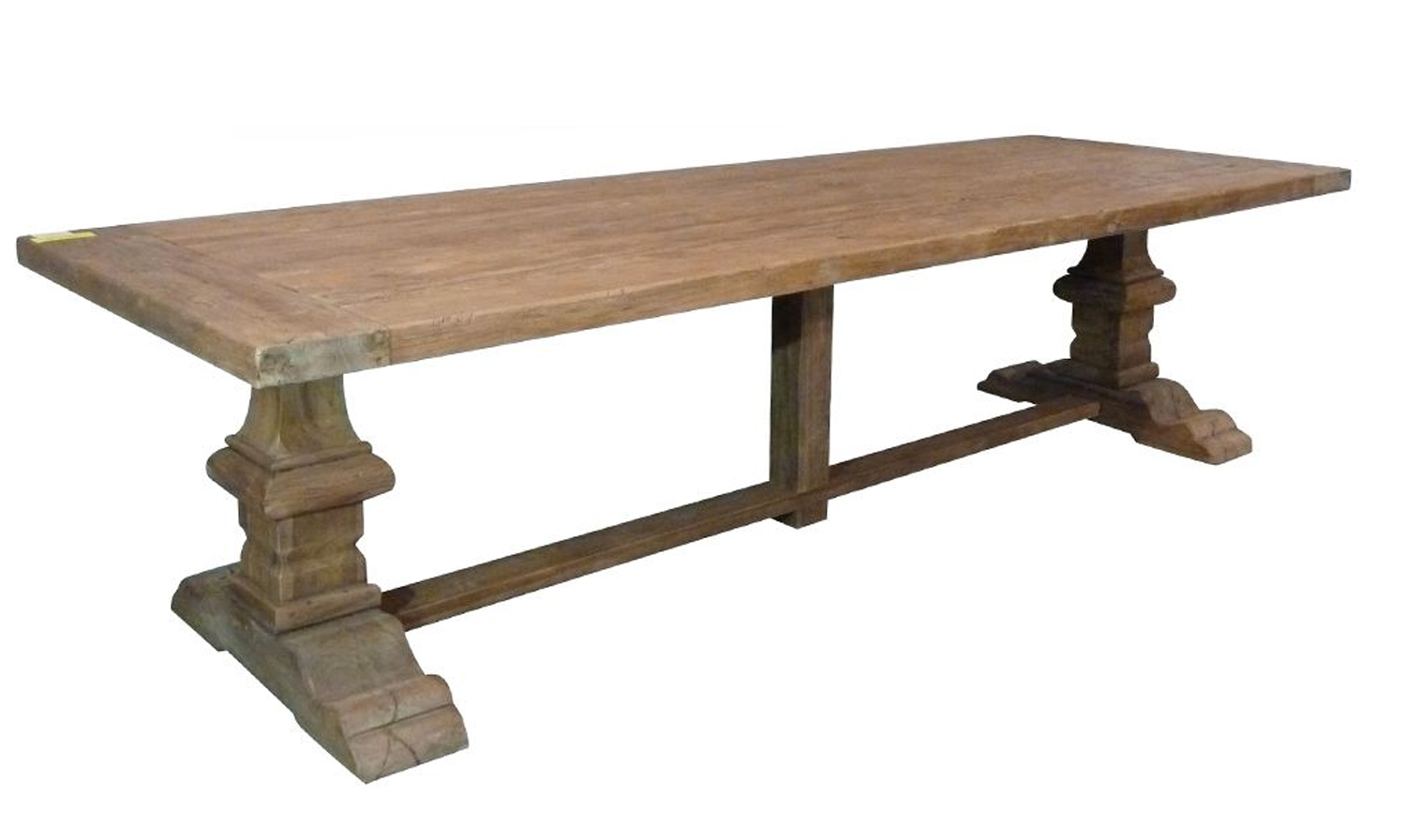 Esstisch 240 x 100 cm Teakholz massiv Klostertisch