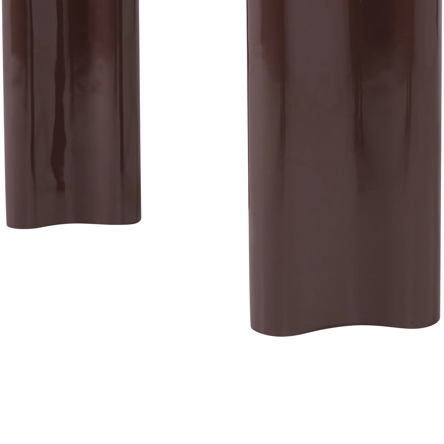 Konsolentisch EVARA 120 x 35 cm MDF hochglanz dunkelbraun