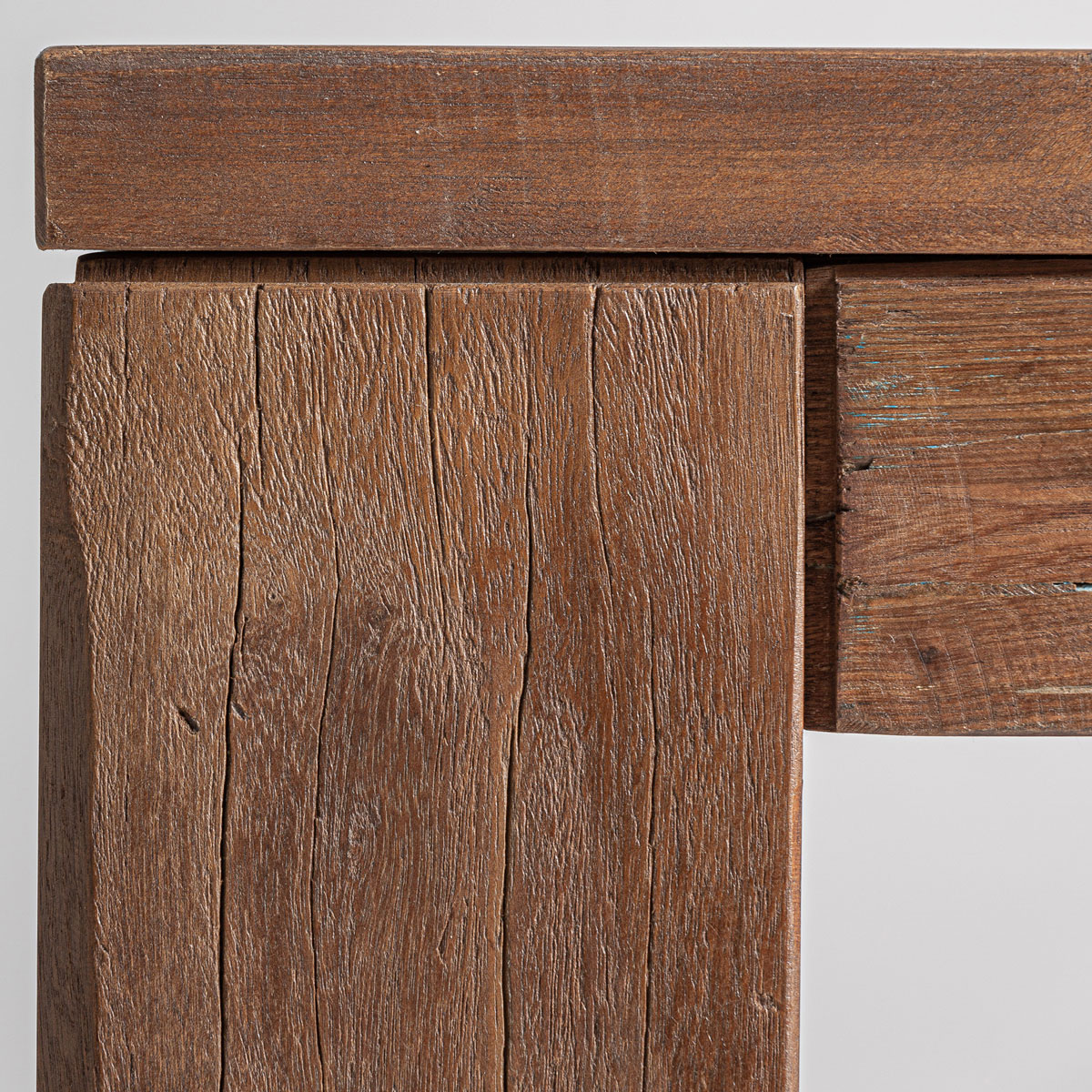 Esstisch SELBY 220 x 100 cm recyceltes Massivholz rustikal