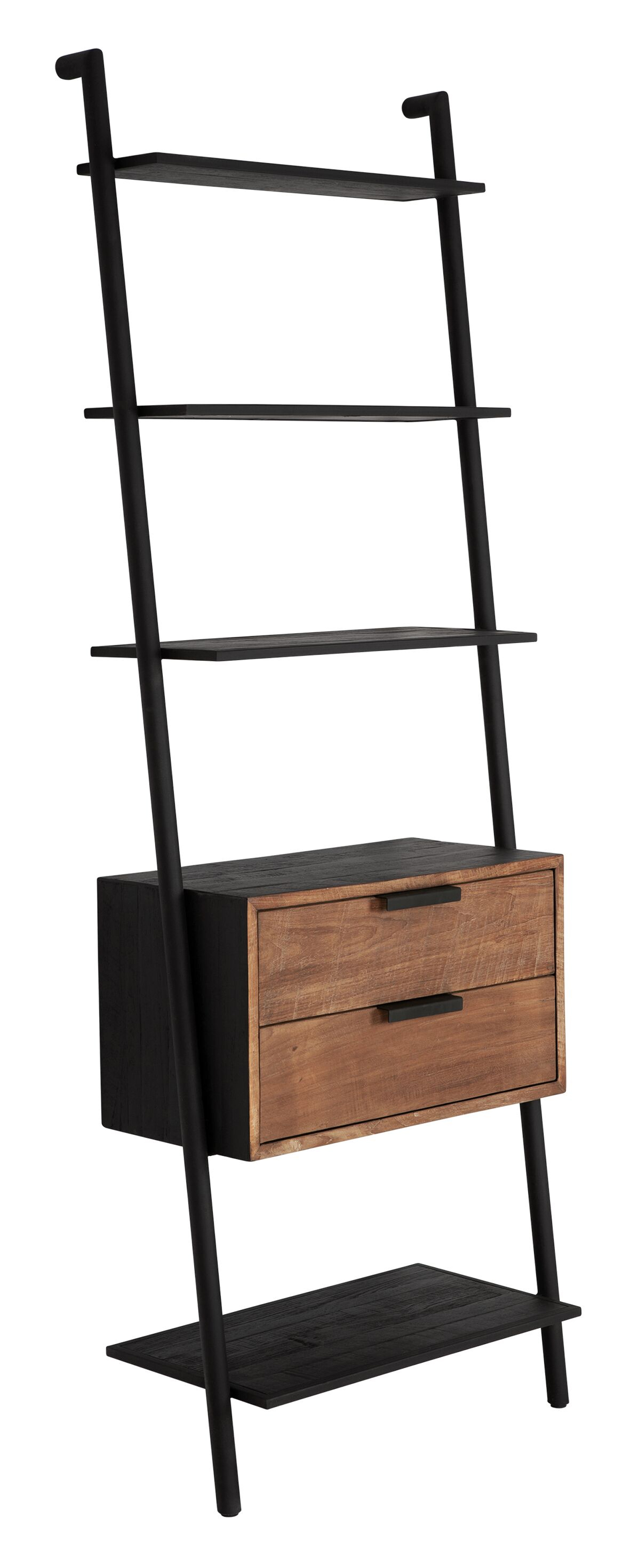 Wandregal Regal Cosmo H 200 cm recyceltes Teakholz