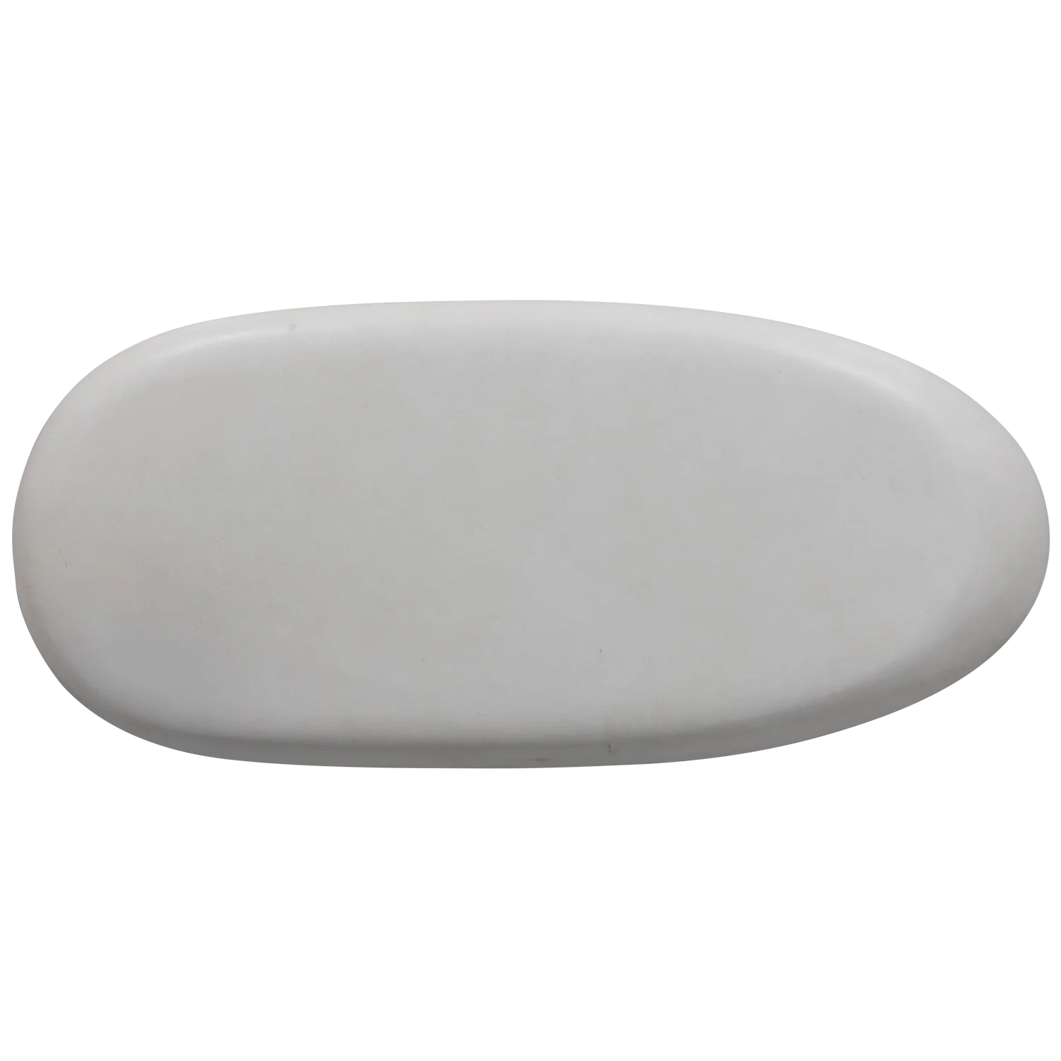 Couchtisch Pebble 100 x 43 cm Faserlehm Betonoptik weiß Outdoor