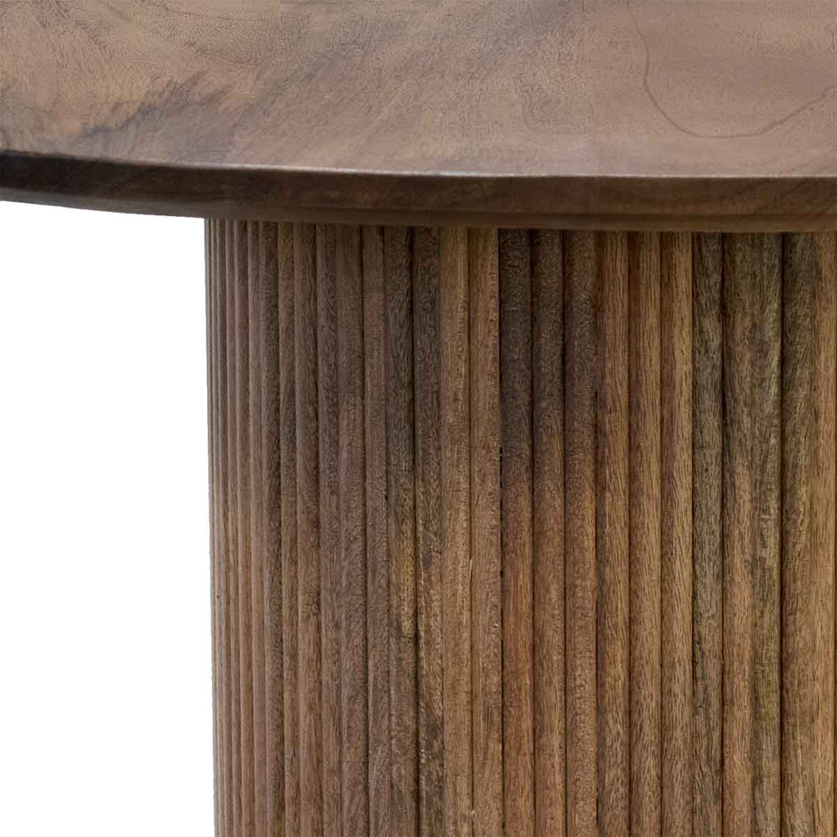 Esstisch MELINE braun oval Mango Holz 220 cm