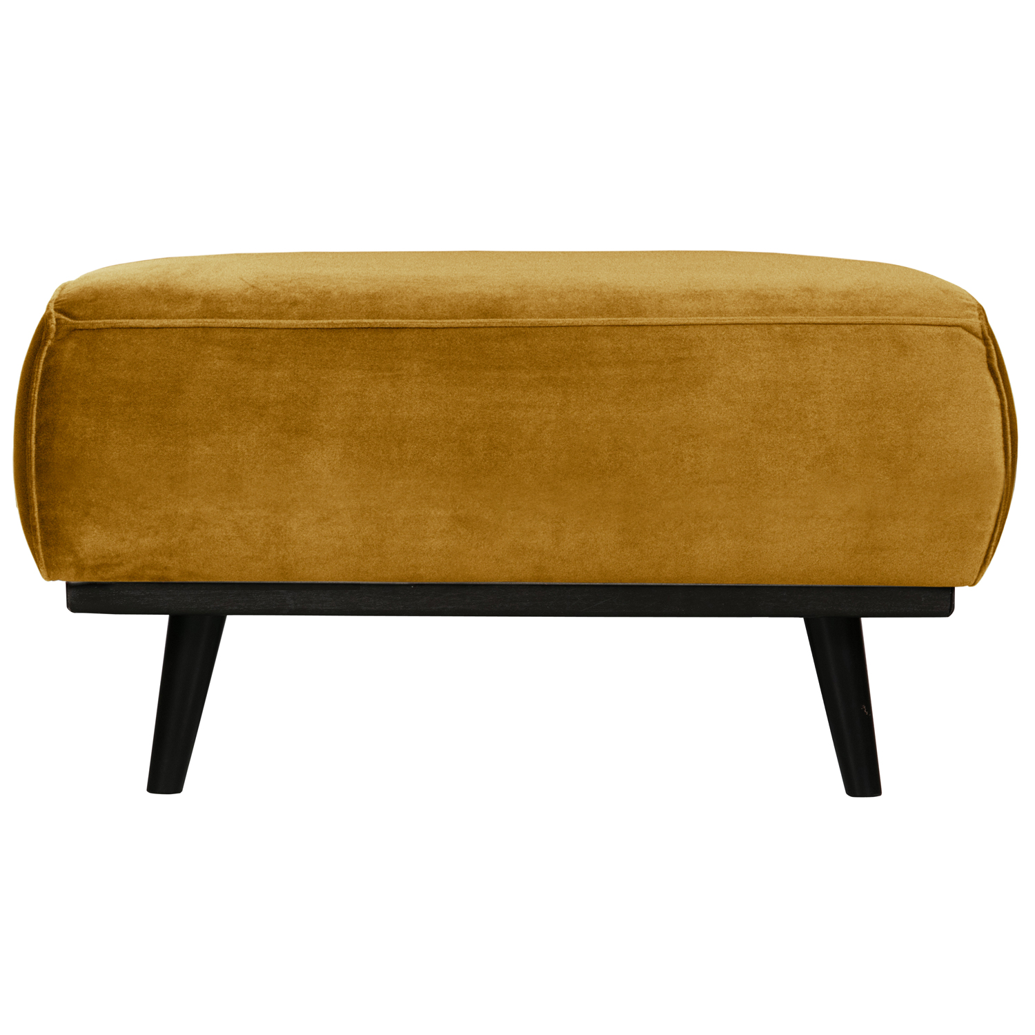 Hocker Polsterhocker Statement Samt honiggelb