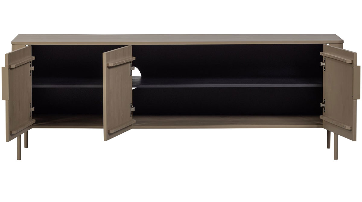 WOOOD Kommode TV Möbel GUNNAR 154 cm Kiefer schlammfarben