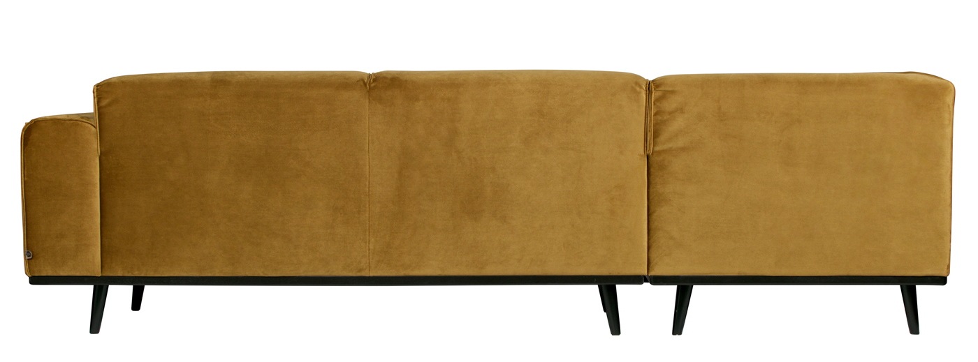 Ecksofa Statement Samt honiggelb Sofa