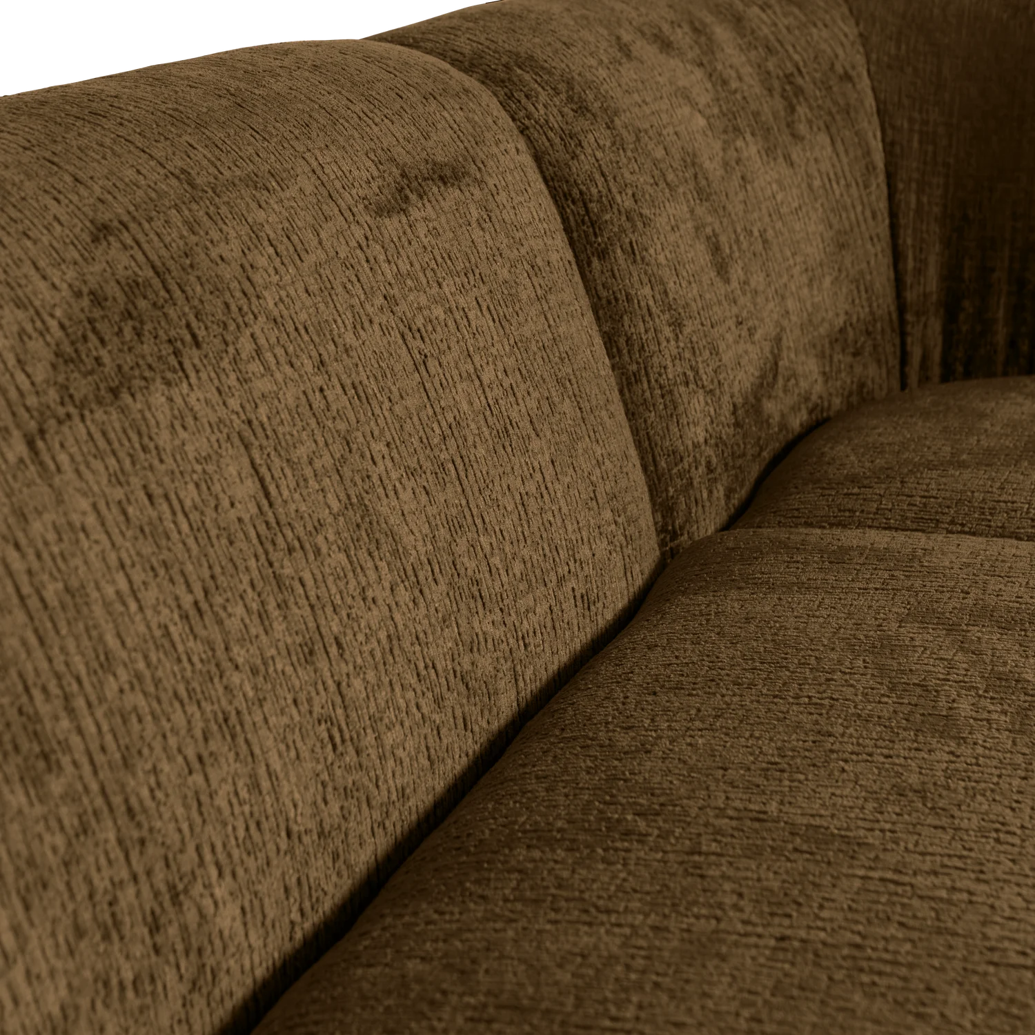 Eckgarnitur Sloping Struktur Velvet messing Ecksofa Longchair rechts