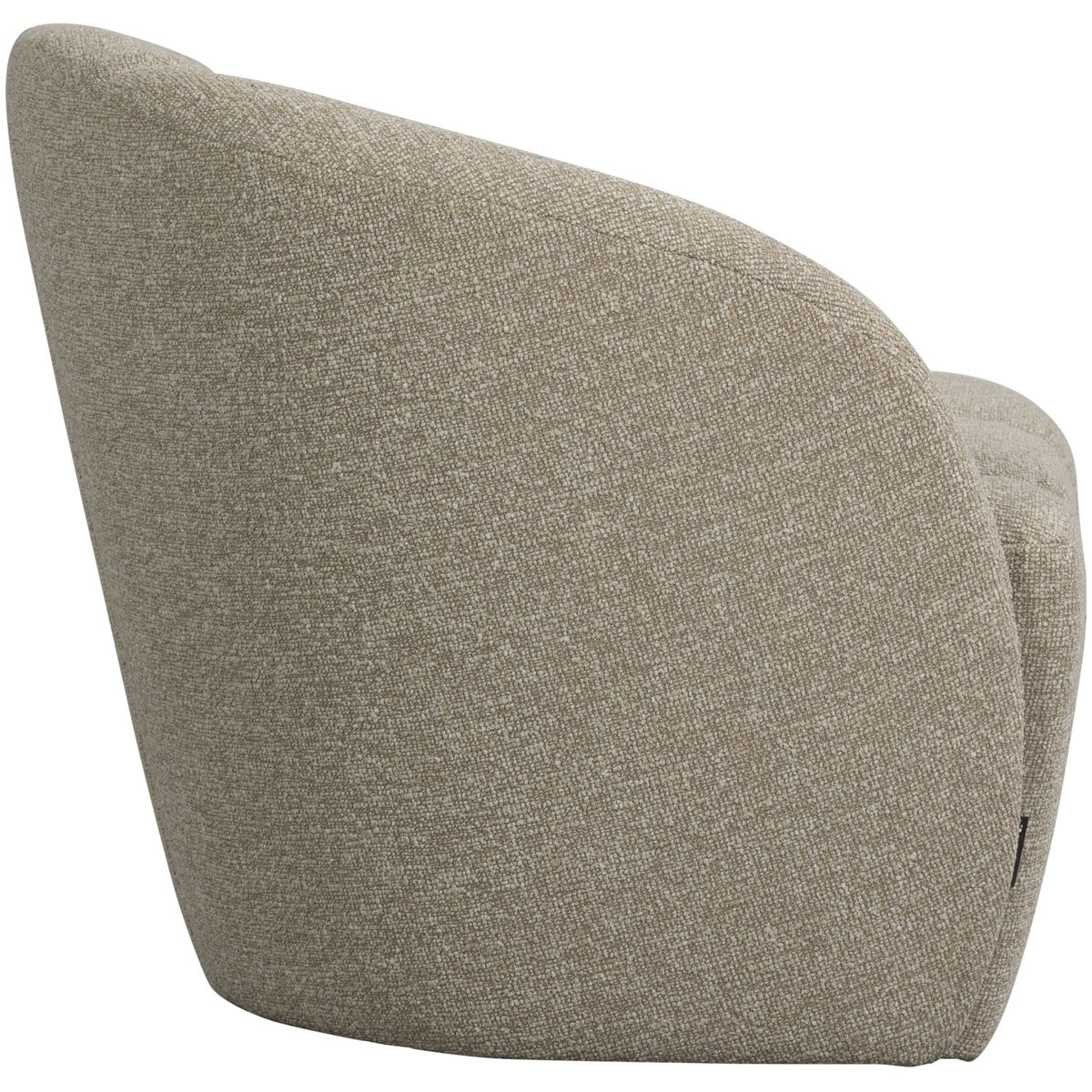 woood 2 Sitzer Sofa Bank MOJO links Bouclé beige melange