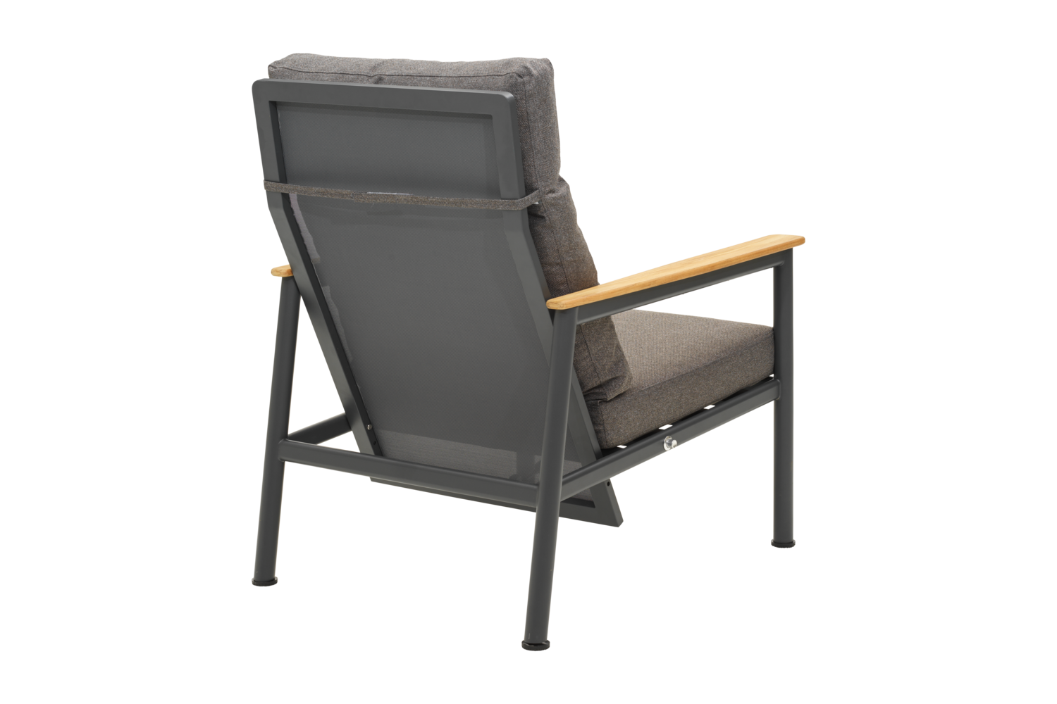 Gartensessel Gartenstuhl Gordon Soft Dawn mit Kissen Aluminium anthrazit