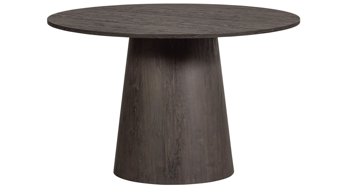 Esstisch MAAN rund Ø 120 cm MDF dunkelbraun