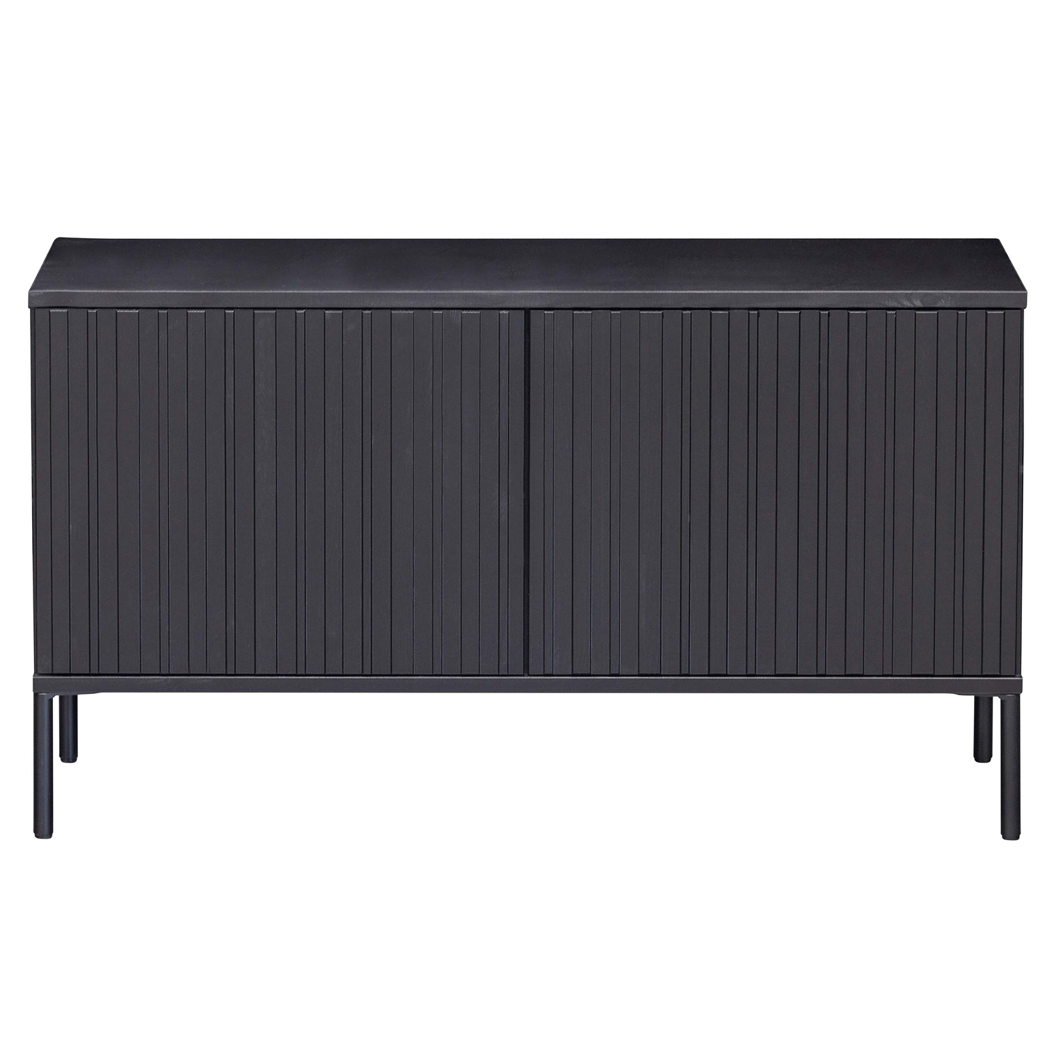 Sideboard Kommode  New Gravure 100 cm Kiefernholz schwarz