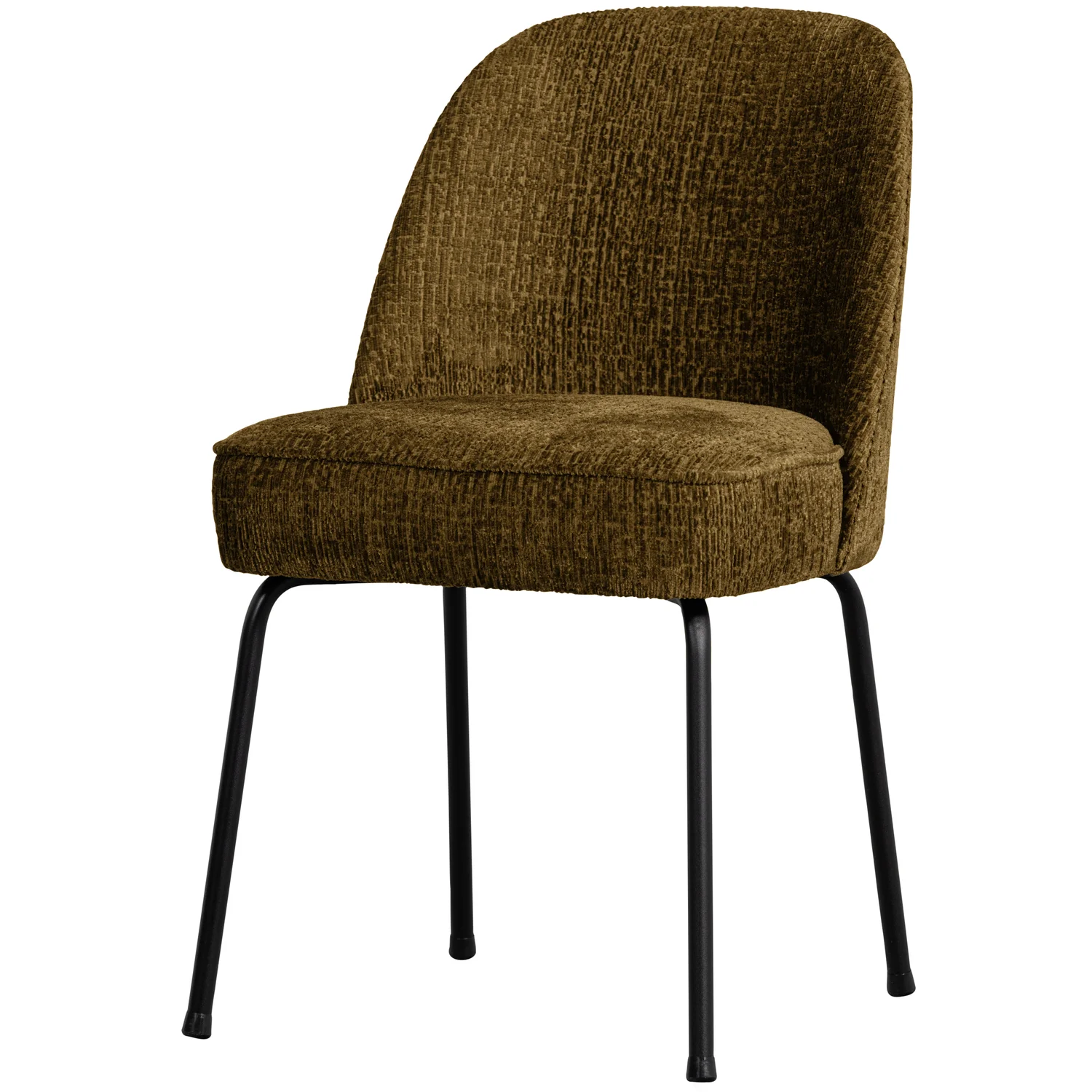 2er Set Esszimmerstuhl Vogue Struktur Samt brass
