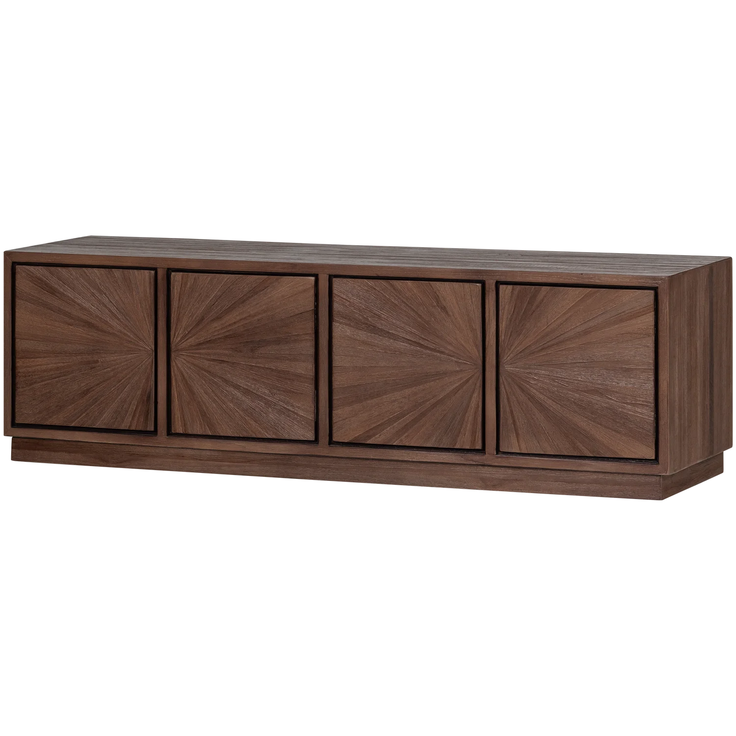 TV Möbel Lowboard SUN 150 cm  recyceltes Teakholz braun
