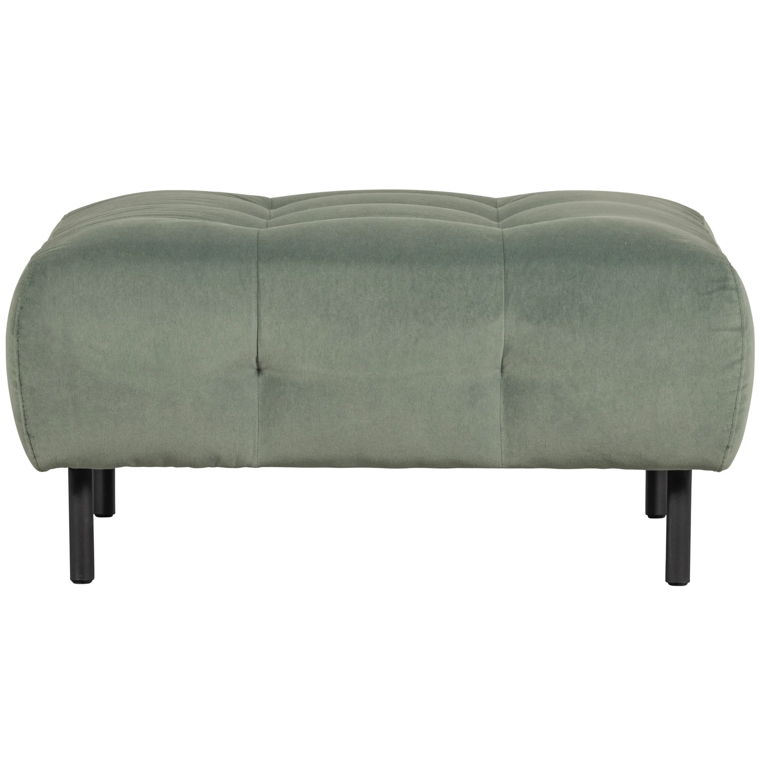 Pouf LLOYD 90 x 90 cm Hocker Sitzhocker Samt Velvet wasserpflanze