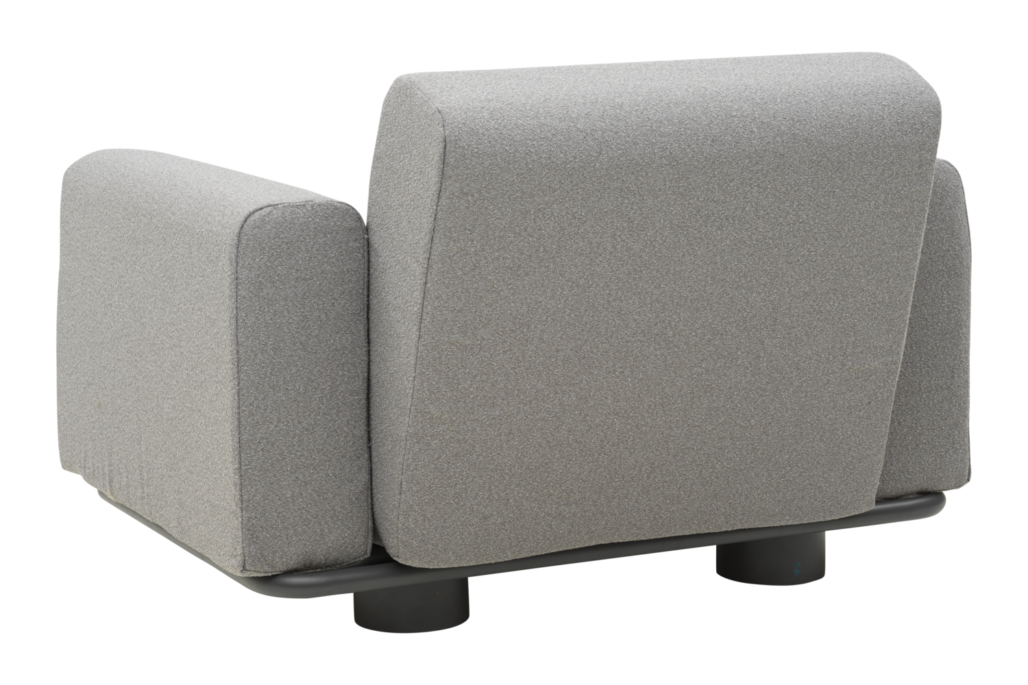 Gartensessel Lounge Sessel Bolster anthrazit 