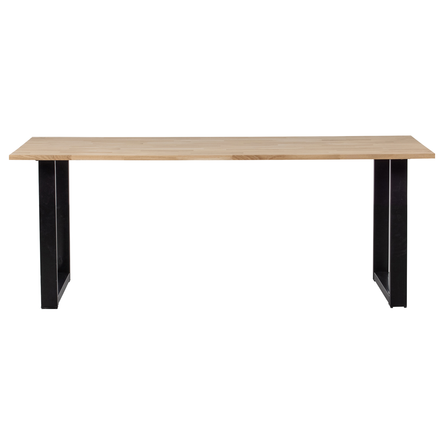 Esstisch Tablo 200 x 90 cm Eiche massiv FSC Metall U-Füße