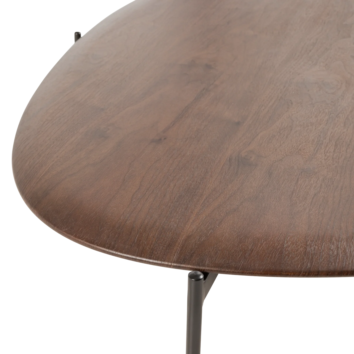 Couchtisch KOTA 121 x 97 cm organisch MDF Furnier braun