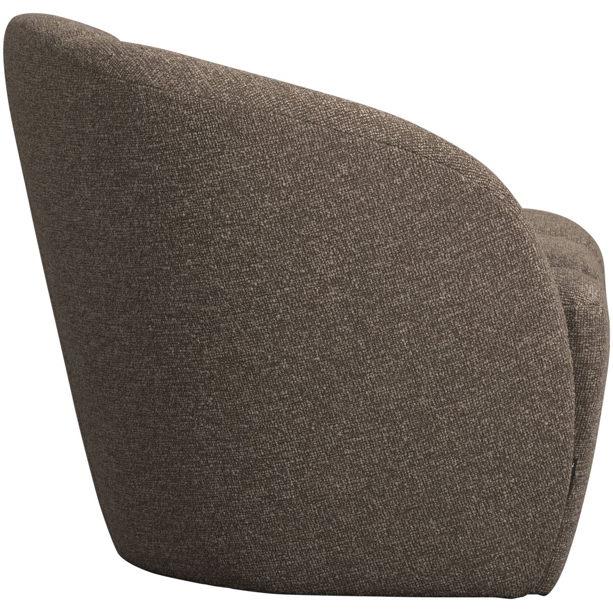woood 2 Sitzer Sofa Bank MOJO links Bouclé braun melange