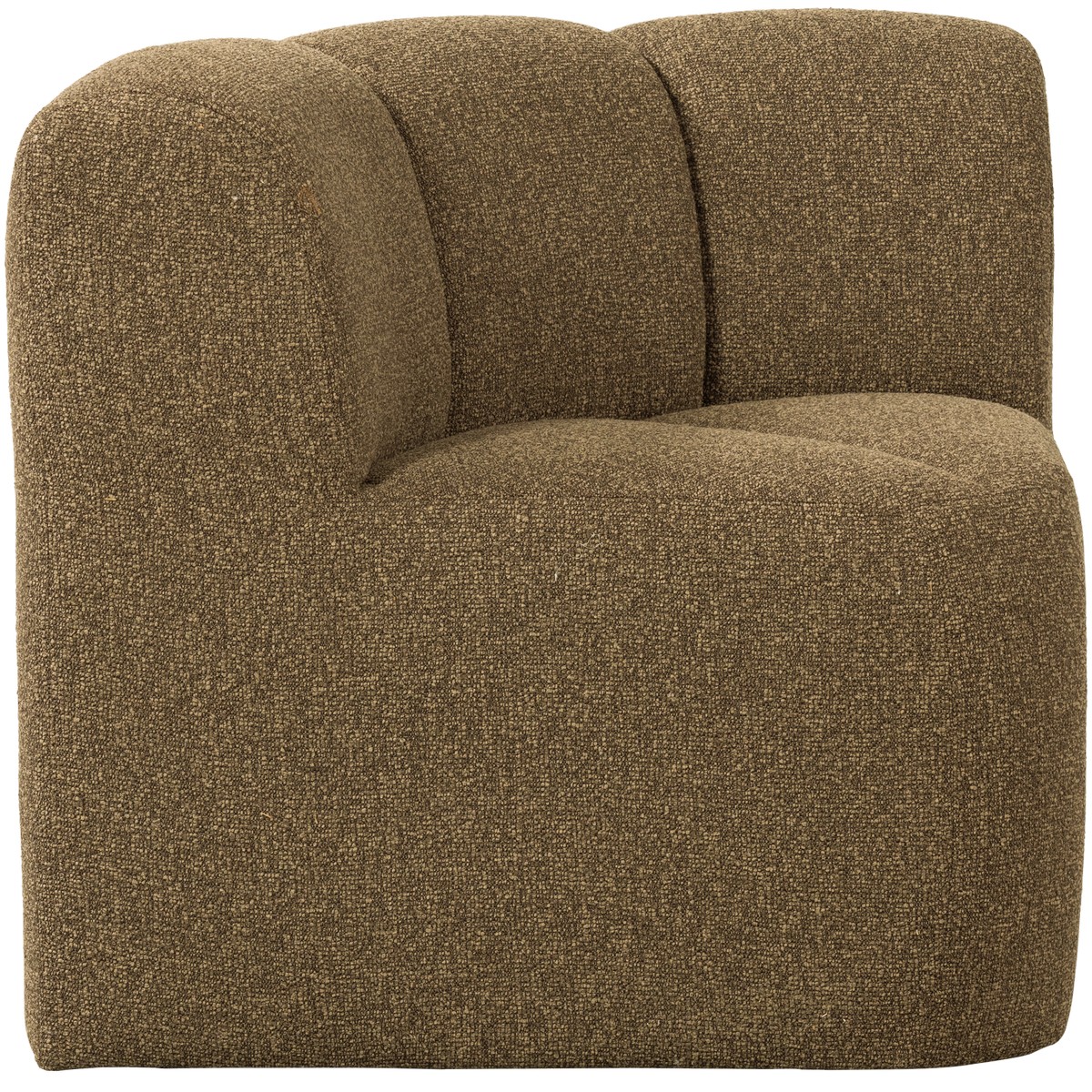 Esszimmerbank Eckbank MOJO Eck Element Bouclé gelb braun melange