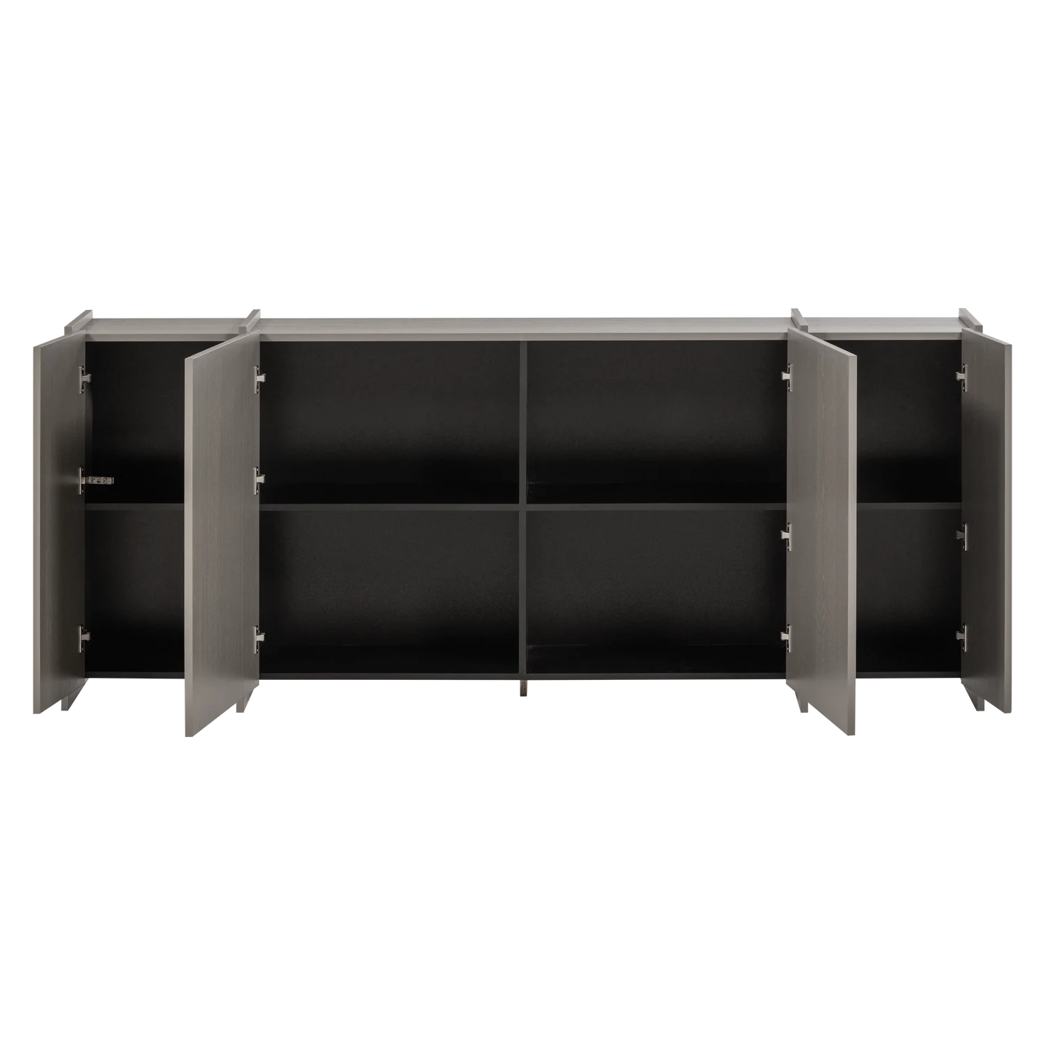 Kommode BROCK B 200 cm Esche Furnier warmgrau