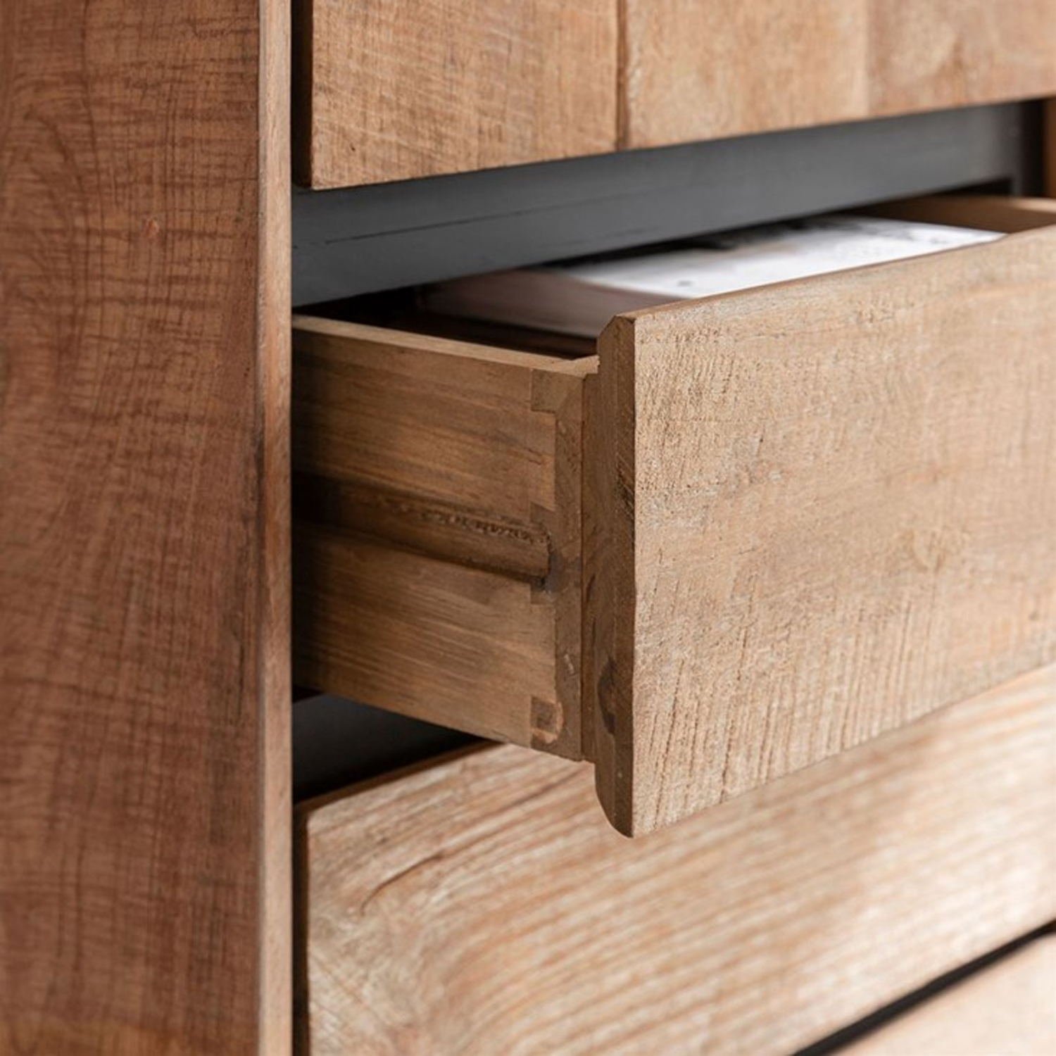 DTP Home Highboard Schrank Metropole H 210 cm Teakholz