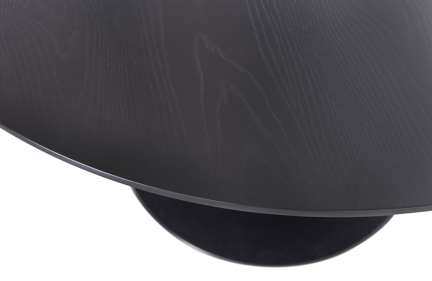 woood Esstisch Sammy Ø 120 cm rund MDF schwarz Tropetenfuß