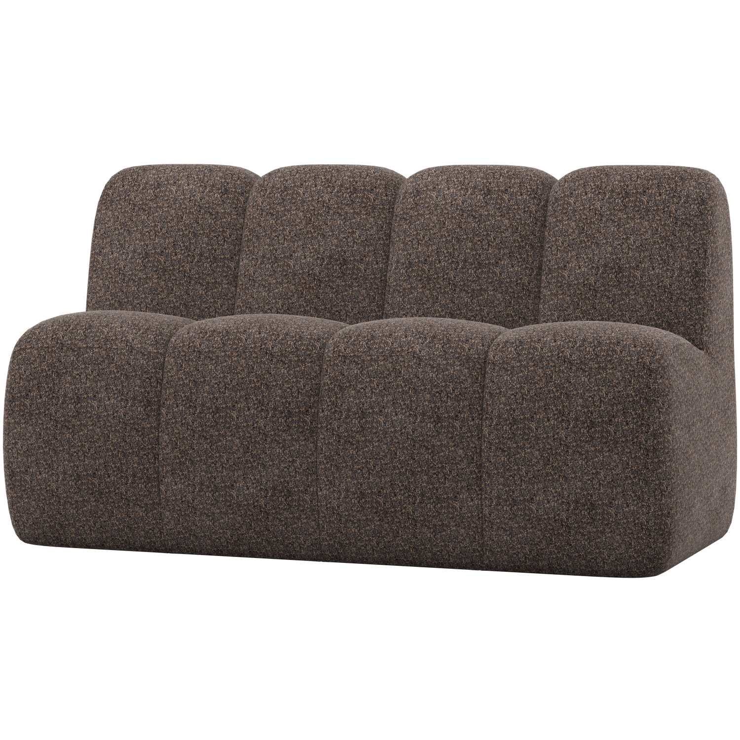 Esszimmerbank Eckbank MOJO 164 cm Element Chenille braun