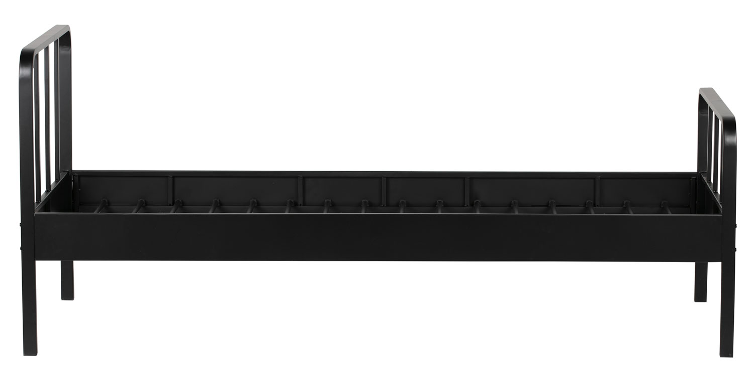 Bett Mees schwarz 200 x 90 cm Metallbett