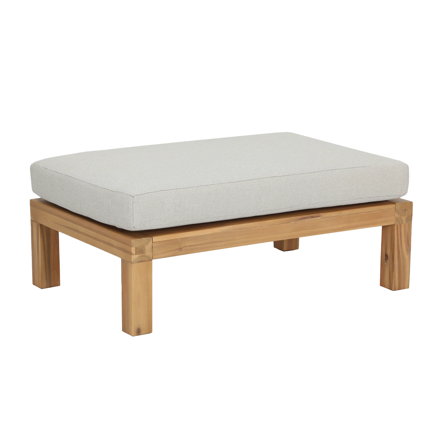 Outdoor Fußhocker RELAX Gartenhocker Akazie Massivholz natur