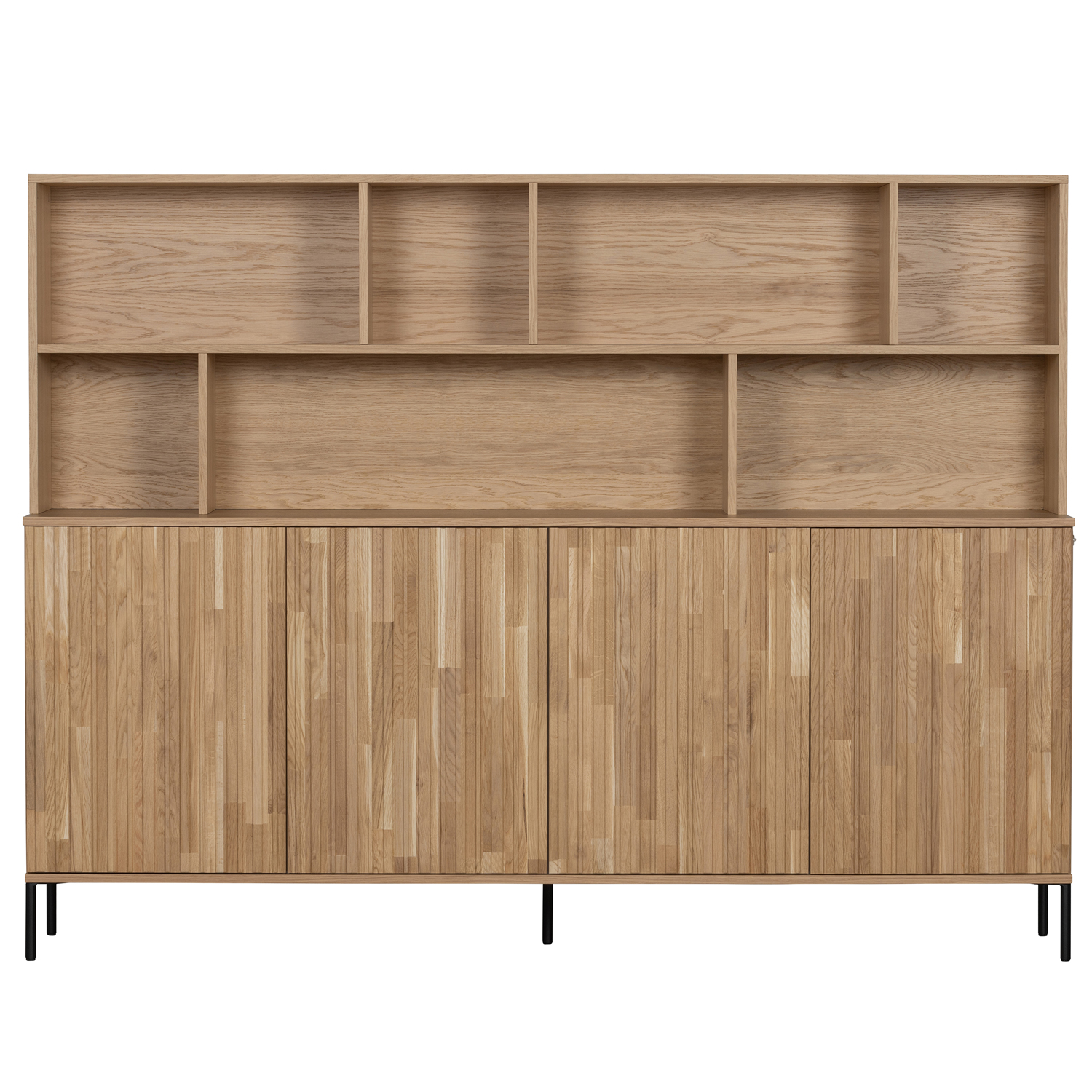 Schrank New Gravure 200 cm Eiche natur Anrichte