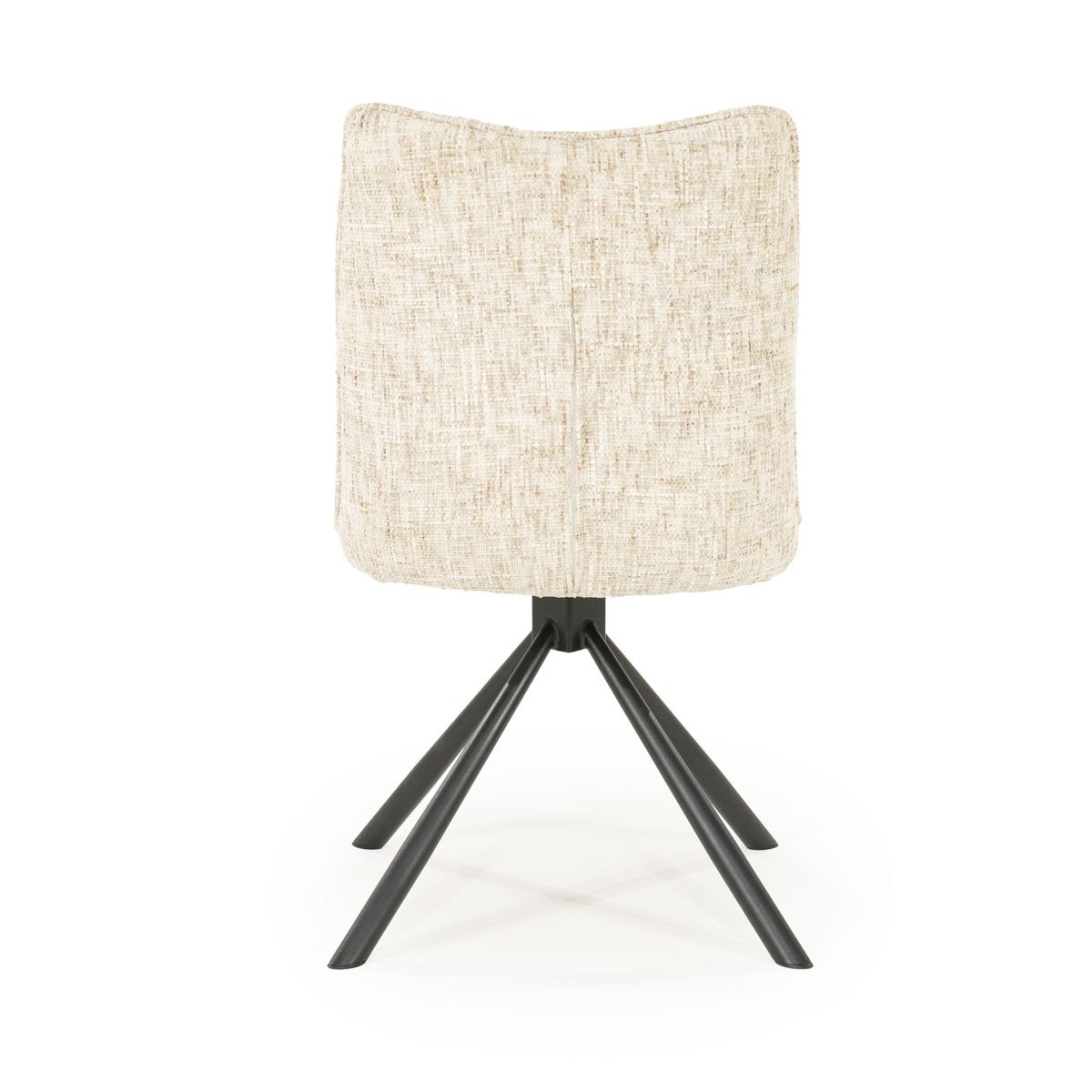 Drehstuhl Ferre Stoff beige Vierfußstuhl Esszimmerstuhl