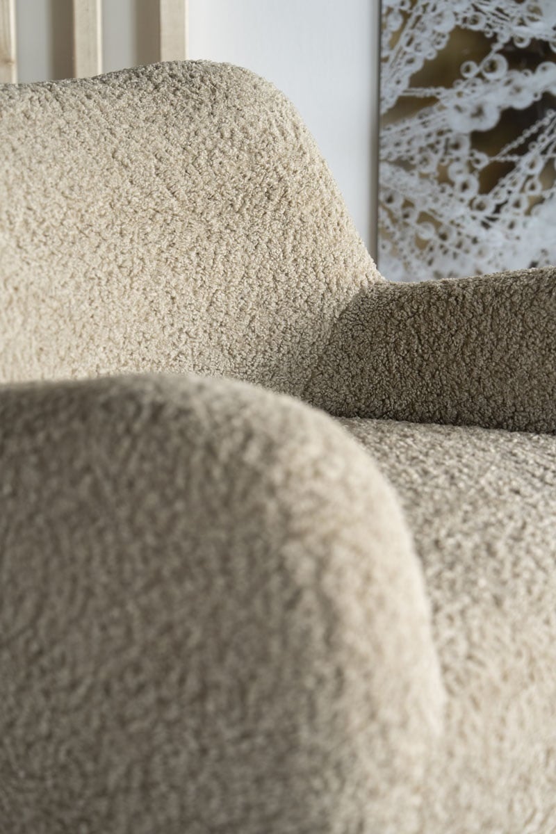Sessel Shaun Teddystoff taupe Relaxsessel Fernsehsessel