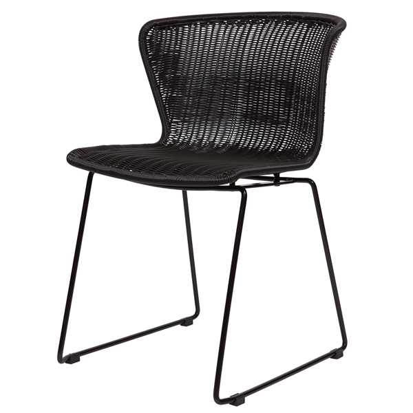 2er Set Esszimmerstuhl WINGS schwarz