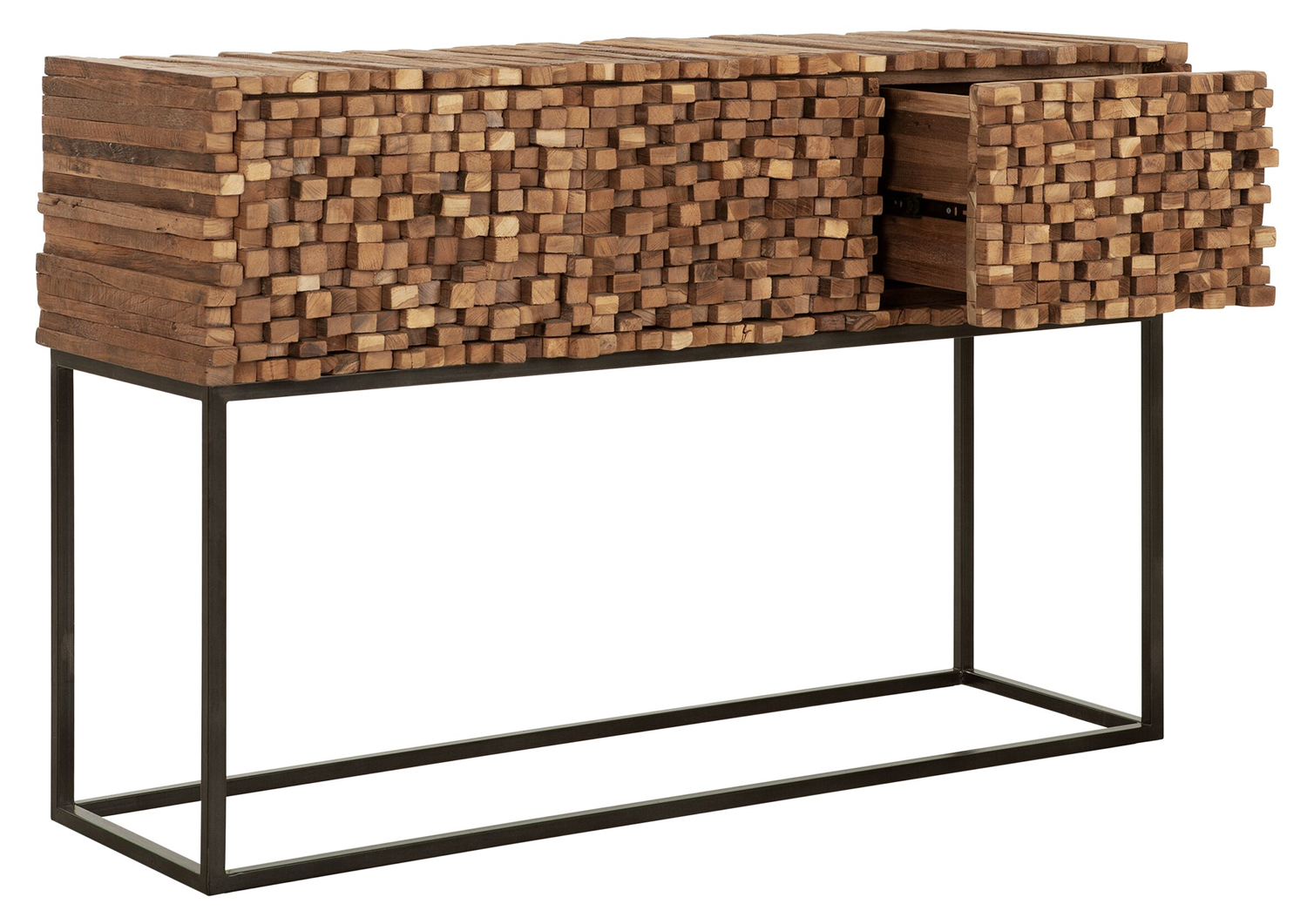 Sideboard Sticks B 125 cm Konsole recyceltes Teakholz