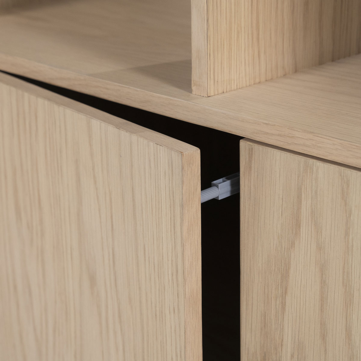 Bücherregal Regal Harvey 2-türig H 180 cm Eiche