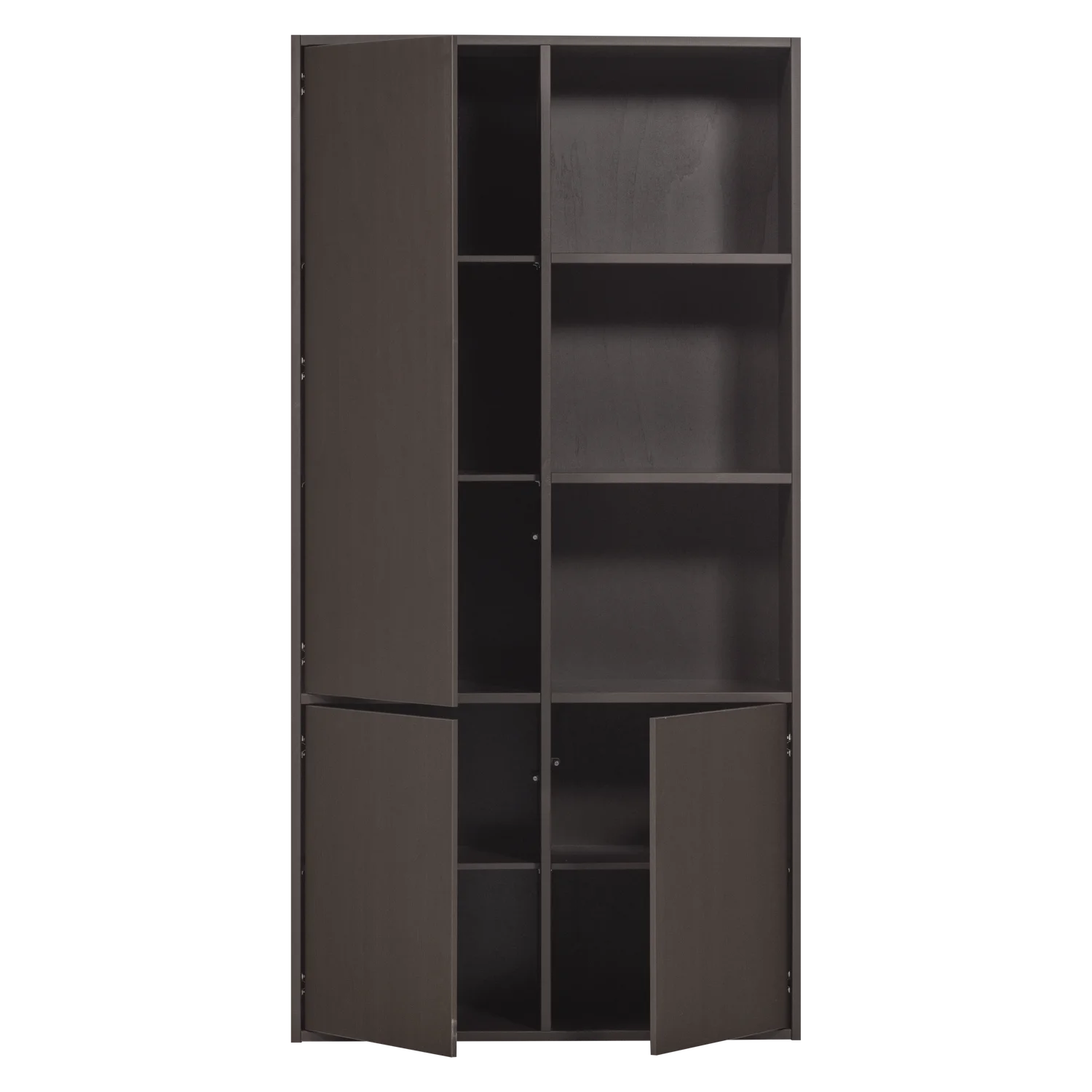 Schrank MEGGY links geschlossen 108 cm Holzschrank Kiefer Massiv mittelbraun