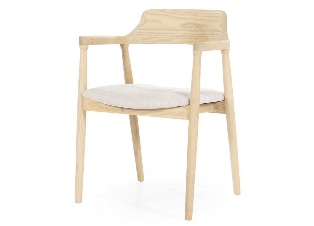 Esszimmerstuhl Stuhl Yorick Armlehnstuhl Esche Holz hellbraun