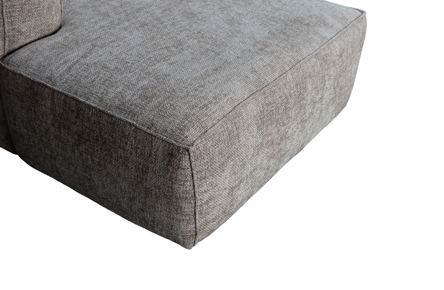 Ecksofa BEAN Melange travertin Longchair links