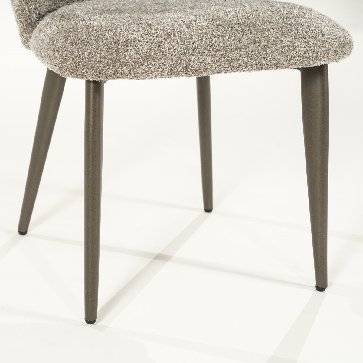 Esszimmerstuhl Mateo Vierfußstuhl Stoff taupe