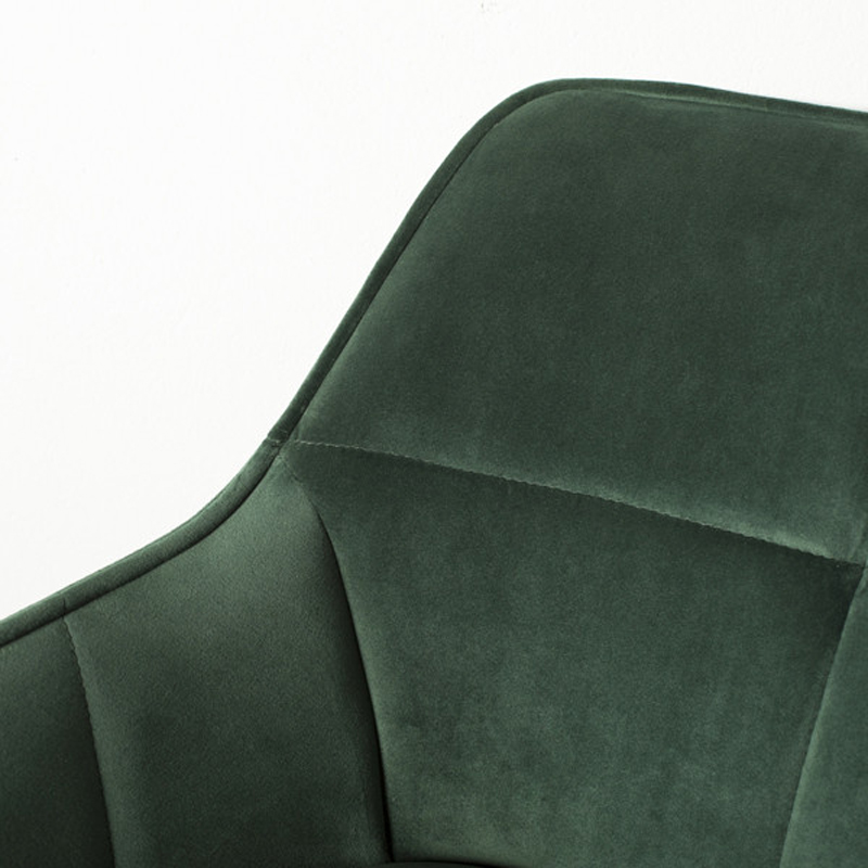 Barhocker Shannon drehbar SH 65 cm Samt grün