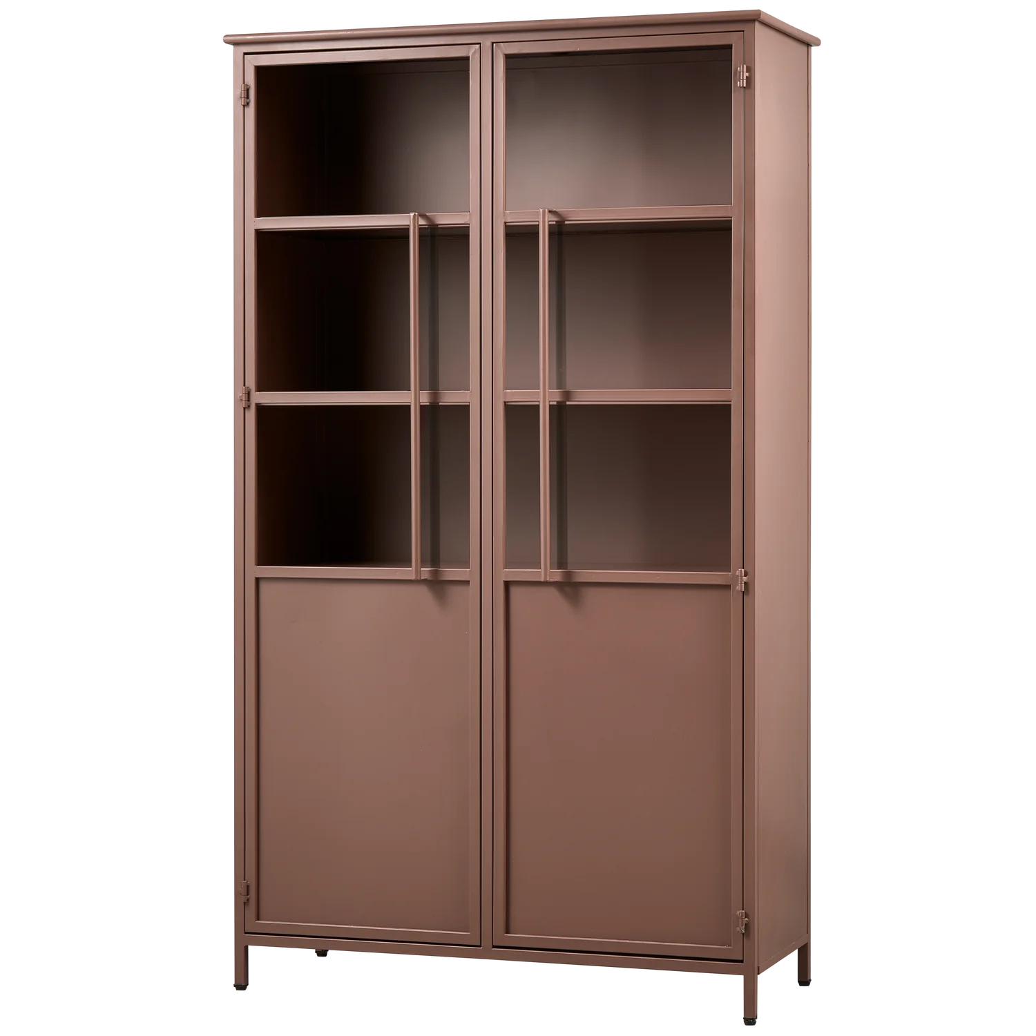 Industrie Vitrine Exhibit H 170 cm Metall tan